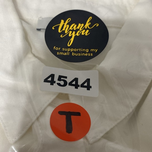 Madewell White Preppy Coquette Short Sleeve Tie Front Button Down Shirt Size M - Picture 13 of 13